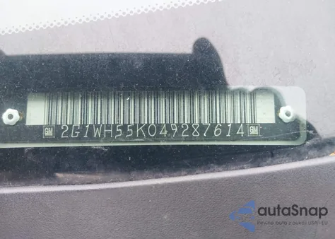 2004 Chevrolet Impala Ls from USA, damaged, VIN 2G1WH55K049287614